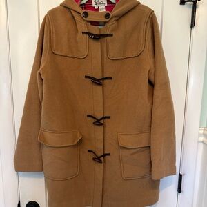 VTG Lilly Pulitzer wool coat, beautiful pink plaid interior Sz large